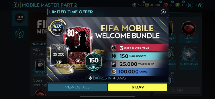 Existing welcome bundle