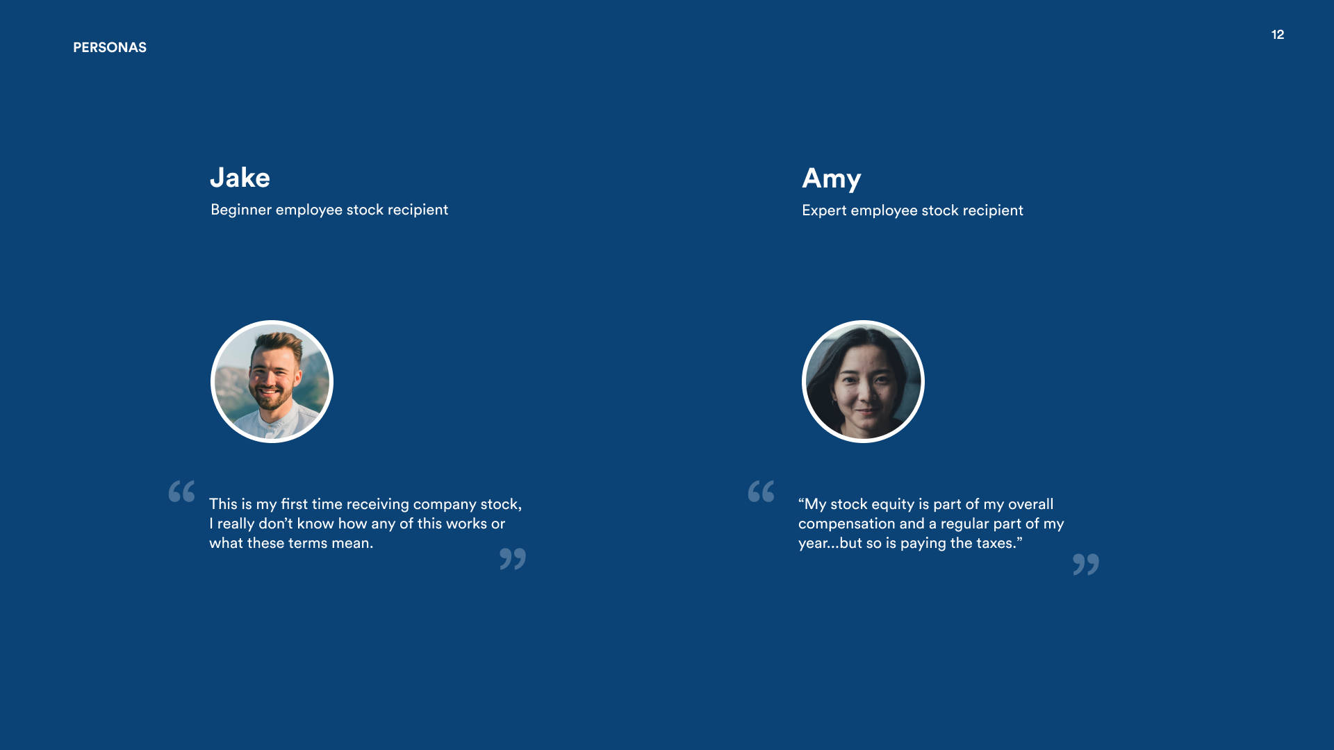 Jake and Amy user personas