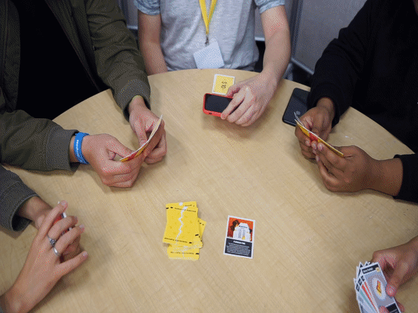 NFC card and phone earthquake interaction