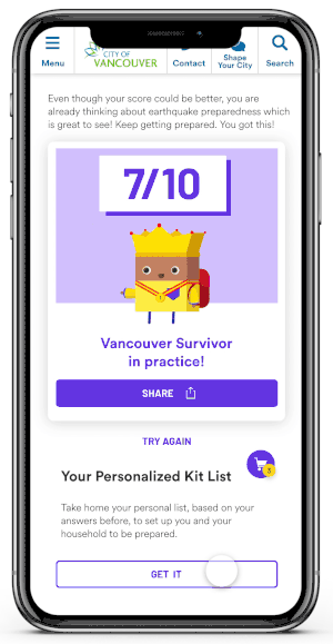 Personalized kit list